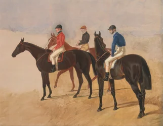 Steeplechase Cracks - Allen McDonough on Brunette, Tom Oliver on Discount, and Jem Mason on Lottery